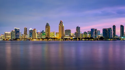 San Diego city from the sea